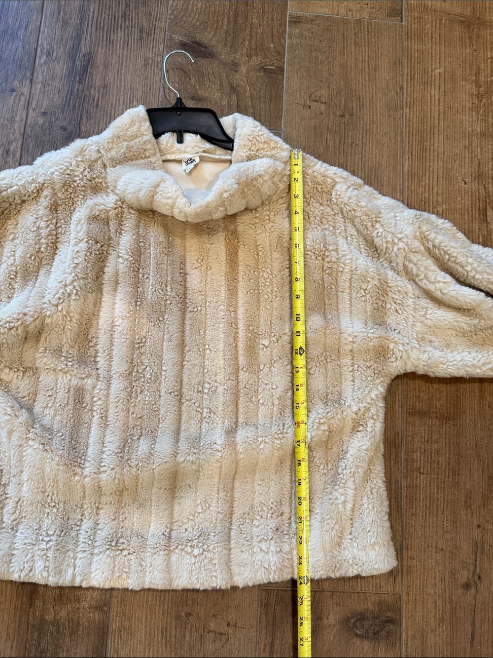 ivy jane Cream Faux-Sherpa Cowl Neck Pullover - Picture 8 of 8